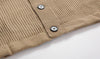 RT No. 4391 LIGHT BROWN KNITTED V-NECK CARDIGAN