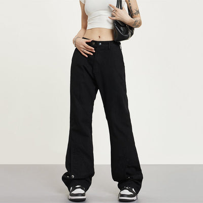 RTK (W) No. 1397 RECONSTRUCTED STRAIGHT CASUAL PANTS