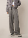 RTK (W) No. 1412 GRAY DRAWSTRING WIDE SWEATPANTS