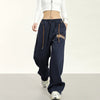 RTK (W) No. 1933 DRAWSTRING WIDE STRAIGHT DRAPE SWEATPANTS