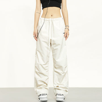 RTK (W) No. 2058 DRAWSTRING NYLON ZIPPER SPORT PANTS