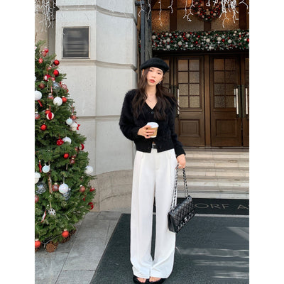 RTK (W) No. 1703 CASUAL WIDE STRAIGHT PANTS