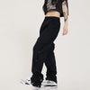 RTK (W) No. 1533 DRAWSTRING SIDE BUTTON WIDE STRAIGHT SWEATPANTS