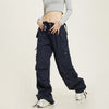 RTK (W) No. 1273 MULTI POCKET DRAWSTRING WIDE DRAPE SWEATPANTS