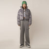 RTK (W) No. 1412 GRAY DRAWSTRING WIDE SWEATPANTS