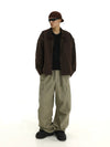 RT No. 10351 CORDUROY COLLAR WORK ZIP-UP JK