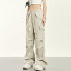 RTK (W) No. 1922 DRAWSTRING MULTI-POCKET WIDE CARGO PANTS