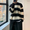 RT No. 5566 KNITTED STRIPE PULLOVER SWEATER