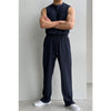 RT No. 9524 PLEATED SLEEVELESS SHIRT & WIDE DRAWSTRING PANTS