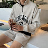 RT No. 8035 KNIT CHICAGO HALF ZIP-UP COLLAR SWEATER & SHORTS