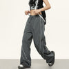 RTK (W) No. 3054 STRIPED NYLON DRAPE SPORT PANTS