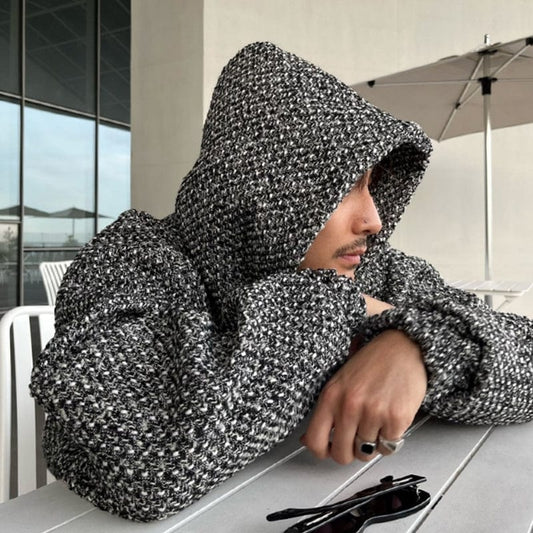 RT No. 7020 TWEED PULLOVER HOODIE