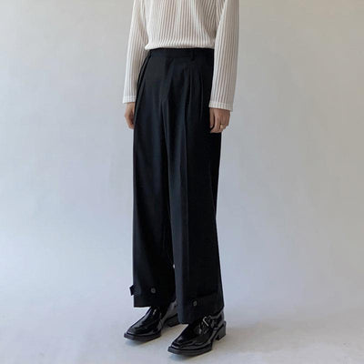 RT No. 2527 ANKLE BELT STRAIGHT PANTS