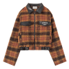 RTK (W) No. 1420 PLAID WOOLEN COLLAR SHIRT JK