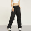 RTK (W) No. 1381 DRAWSTRING MULTI-POCKET STRAIGHT PANTS