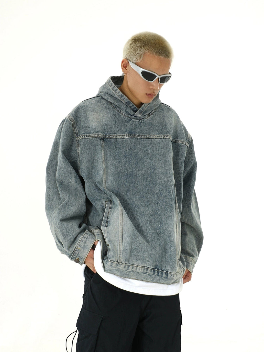 Denim hoodies hotsell