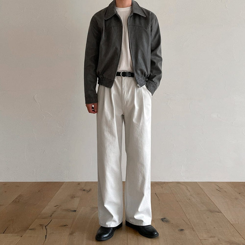 RT No. 9371 OFF WHITE STRAIGHT PANTS