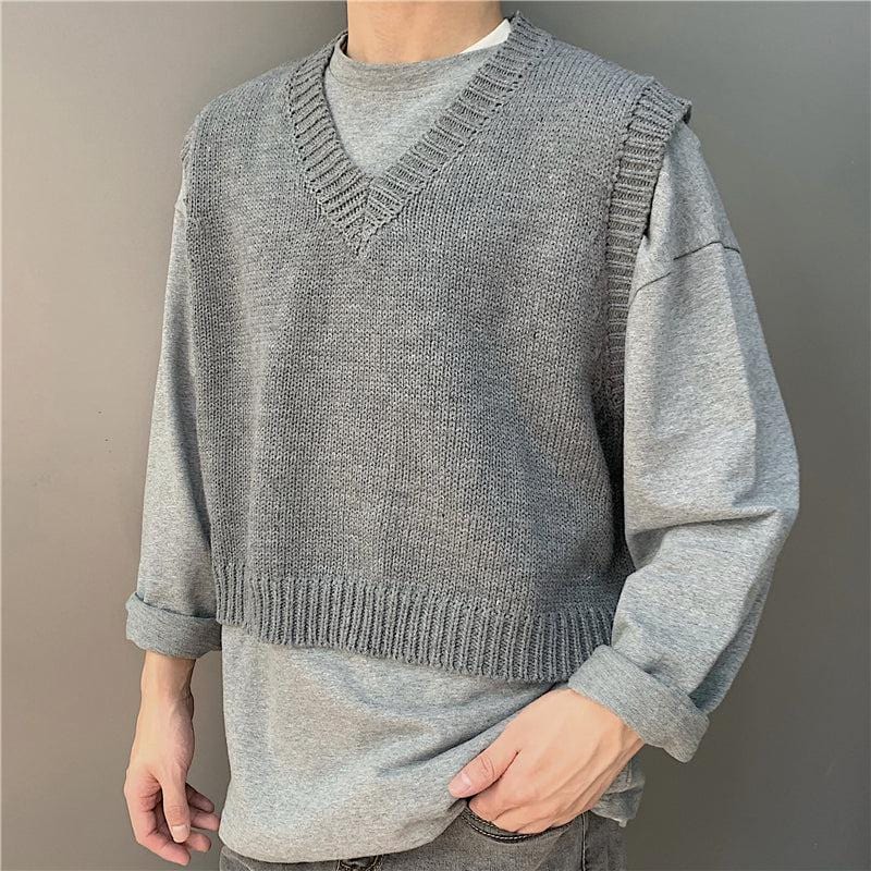 RT No. 2245 CROPPED V-NECK SWEATER