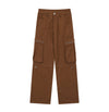 RTK (W) No. 1928 MULTI-POCKET WIDE STRAIGHT CARGO PANTS