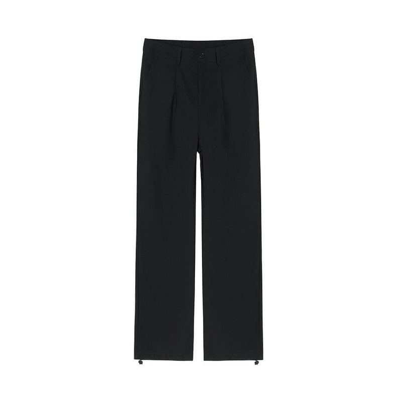 RT No. 5287 CASUAL WIDE STRAIGHT FITTED DRAPE PANTS