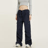 RTK (W) No. 1273 MULTI POCKET DRAWSTRING WIDE DRAPE SWEATPANTS