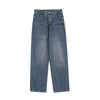 RTK (W) No. 2055 BLUE WIDE STRAIGHT DENIM JEANS