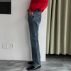 RT No. 6553 DARK BLUE SLIM STRAIGHT DENIM JEANS