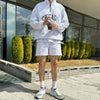 RT No. 8035 KNIT CHICAGO HALF ZIP-UP COLLAR SWEATER & SHORTS