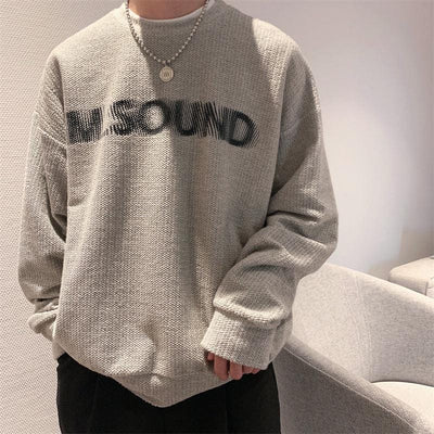 RT No. 5457 SOUND LETTERED KNITTED SWEATER