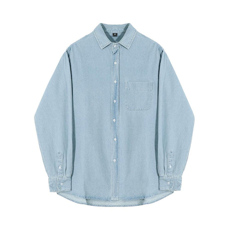 RT No. 5512 LIGHT BLUE DENIM BUTTON-UP SHIRT