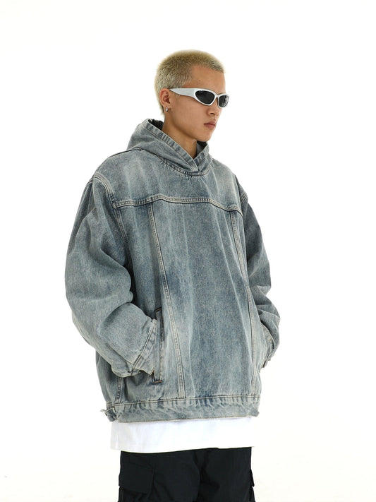 RT No. 10259 HOODED DENIM PULLOVER HOODIE