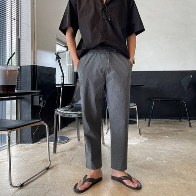 RT No. 7073 LINEN CASUAL STRAIGHT PANTS