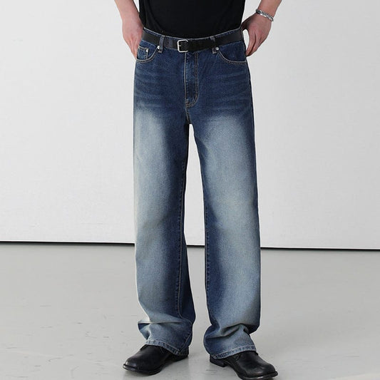 RT No. 6860 GRADIENT FADED STRAIGHT DENIM JEANS