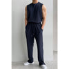 RT No. 9524 PLEATED SLEEVELESS SHIRT & WIDE DRAWSTRING PANTS