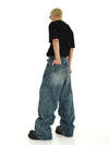 RT No. 10256 RECONSTRUCTED BAGGY DENIM JEANS