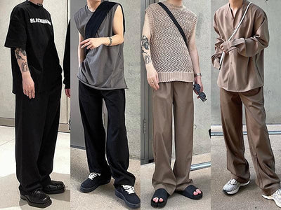 RT No. 1758 STRAIGHT WIDE PANTS