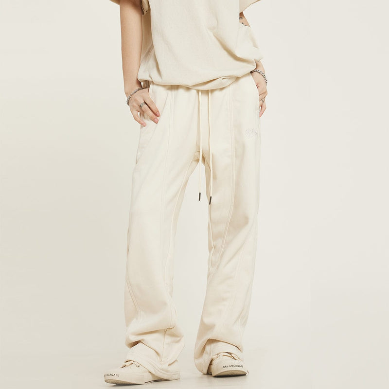 RTK (W) No. 1280 RECONSTRUCTED DRAWSTRING STRAIGHT WIDE SWEATPANTS