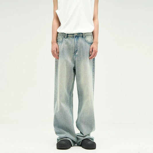 RT No. 10095 WHITE BLUE DENIM JEANS