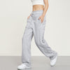 RTK (W) No. 1480 RECONSTRUCTED DRAPE WIDE STRAIGHT SWEATPANTS