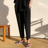 RT No. 2042 PLEATED ANKLE WIDE PANTS & HALF SLEEVE SHIRT