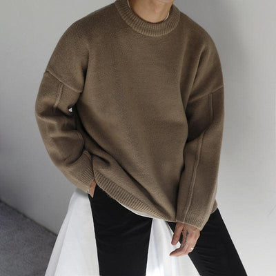 RT No. 4058 KNITTED ROUND NECK SWEATER