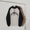 RT No. 6507 TWO TONE LETTERED PULLOVER HOODIE