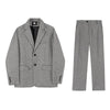 RT No. 3333 KNITTED GRAY BLAZER JK & PANTS (TOP & BOTTOM)