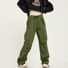 RTK (W) No. 1348 DRAWSTRING WIDE STRAIGHT CARGO PANTS