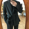 RT No. 2583 BELT BLAZER SUIT JK