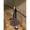 RTK (W) No. 1716 CONTRAST KNIT LONG DRESS