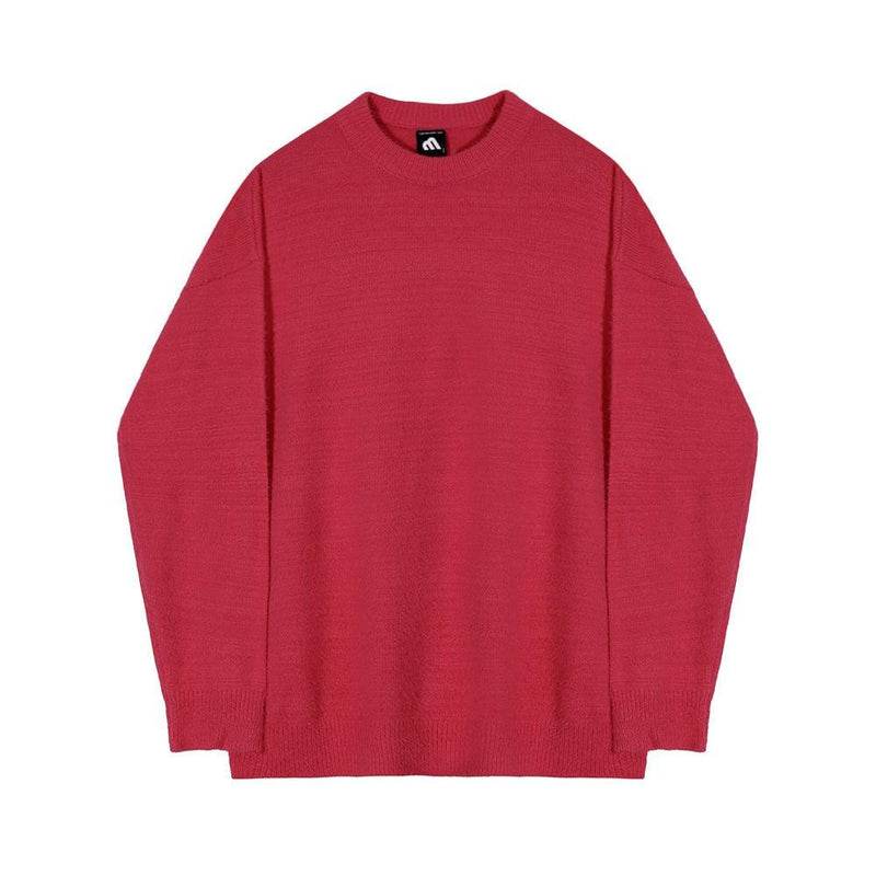 RT No. 6347 MOHAIR KNITTED ROUND NECK SWEATER