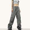 RTK (W) No. 3200 CARGO NYLON STRAIGHT PANTS