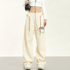 RTK (W) No. 1933 DRAWSTRING WIDE STRAIGHT DRAPE SWEATPANTS