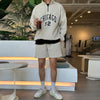 RT No. 8035 KNIT CHICAGO HALF ZIP-UP COLLAR SWEATER & SHORTS